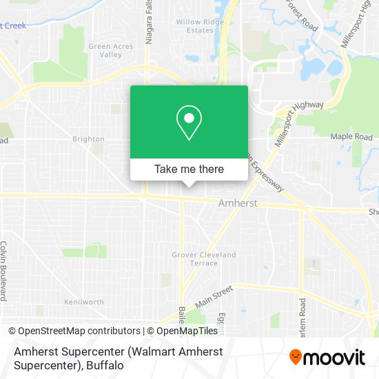 Amherst Supercenter (Walmart Amherst Supercenter) map