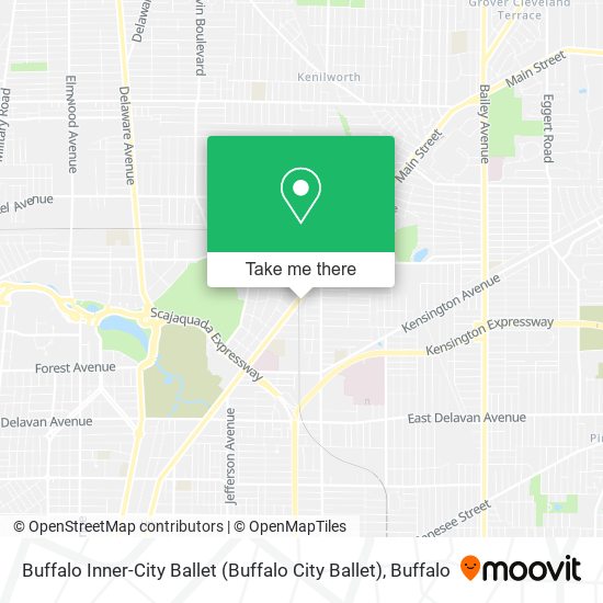 Buffalo Inner-City Ballet map