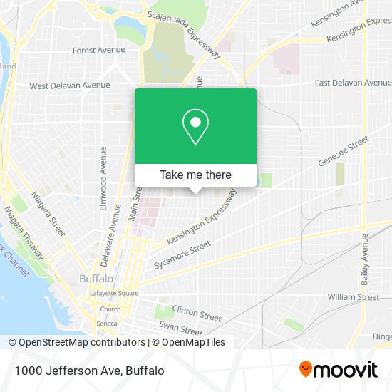 Mapa de 1000 Jefferson Ave