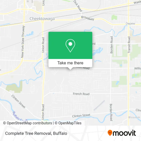 Complete Tree Removal map