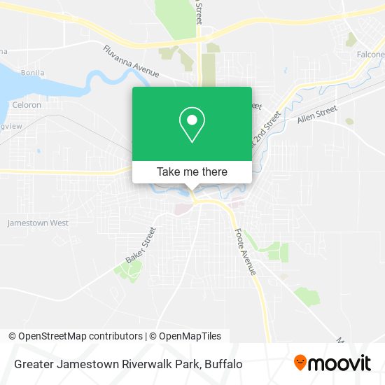Mapa de Greater Jamestown Riverwalk Park