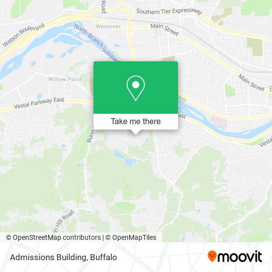 Mapa de Admissions Building