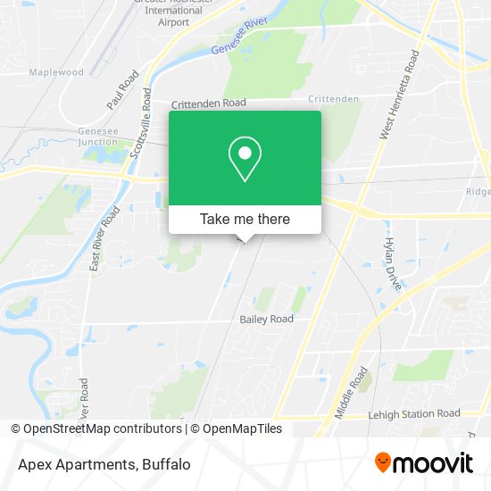 Mapa de Apex Apartments