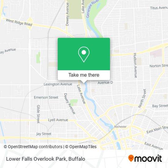 Lower Falls Overlook Park map