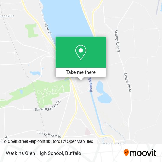 Watkins Glen High School map