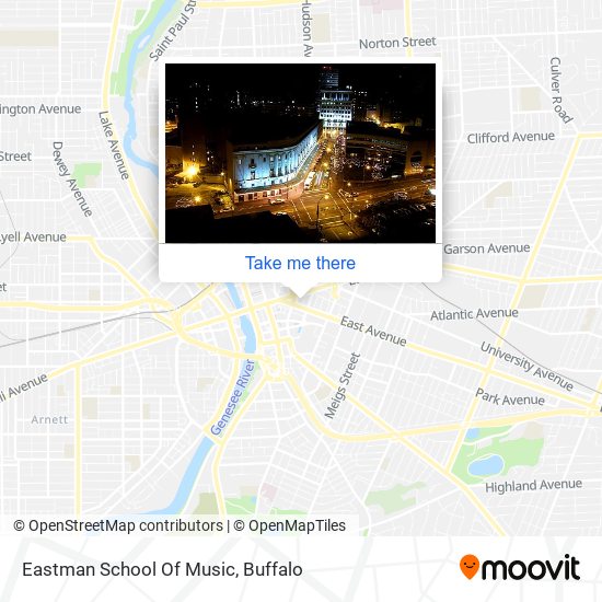 Mapa de Eastman School Of Music