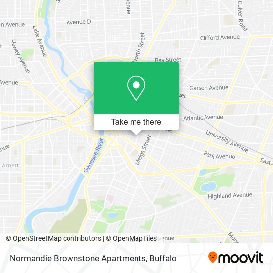 Mapa de Normandie Brownstone Apartments