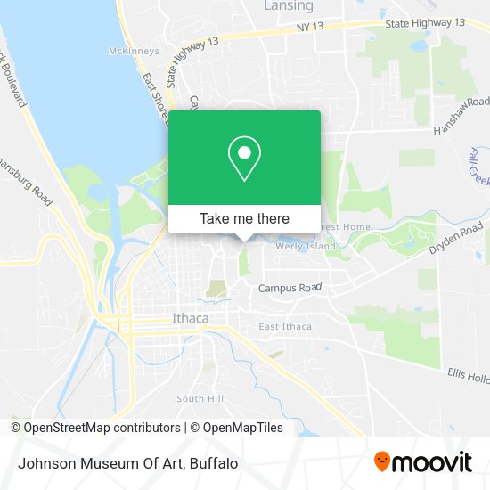 Johnson Museum Of Art map