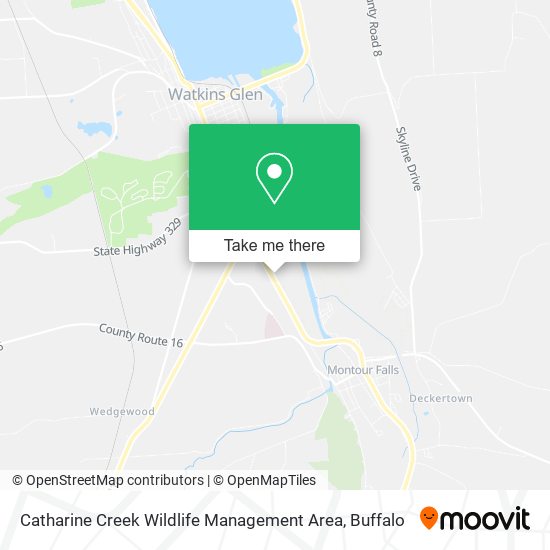 Catharine Creek Wildlife Management Area map