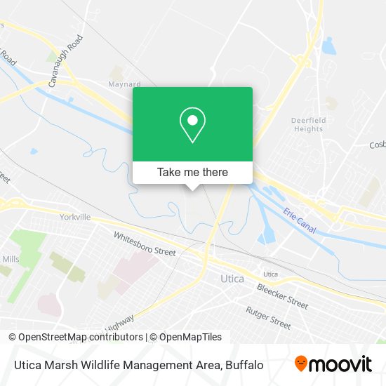 Utica Marsh Wildlife Management Area map