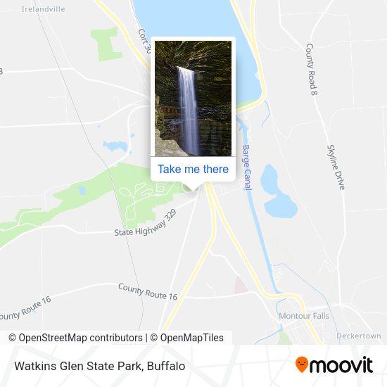 Watkins Glen State Park map