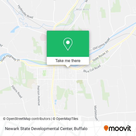 Newark State Developmental Center map