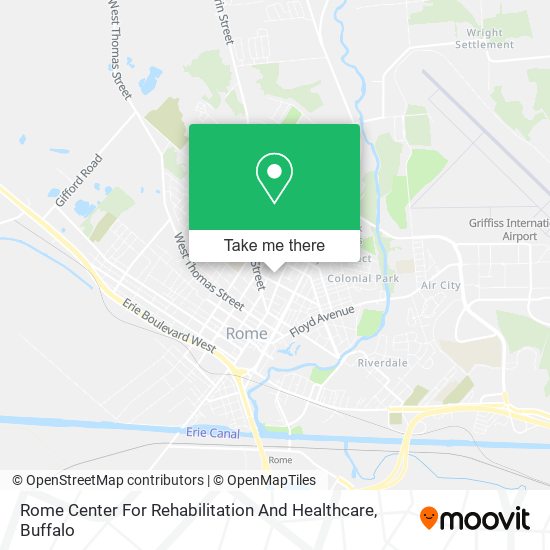 Mapa de Rome Center For Rehabilitation And Healthcare