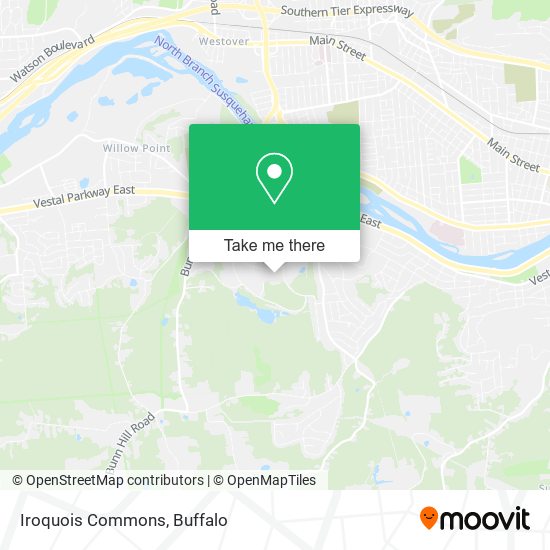 Mapa de Iroquois Commons