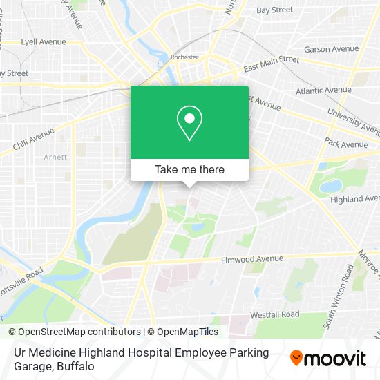 Mapa de Ur Medicine Highland Hospital Employee Parking Garage