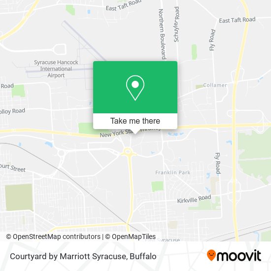 Courtyard by Marriott Syracuse map