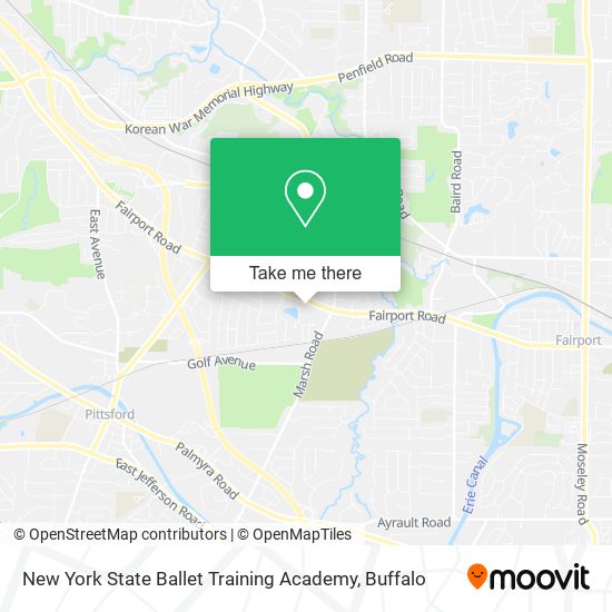 New York State Ballet Training Academy map