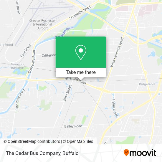 The Cedar Bus Company map