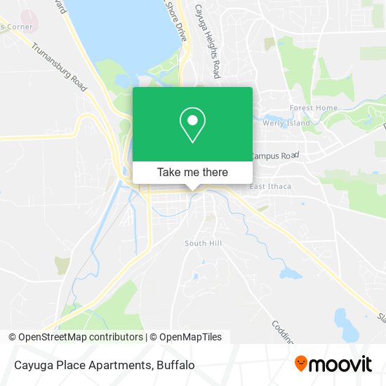 Mapa de Cayuga Place Apartments