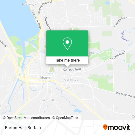 Mapa de Barton Hall