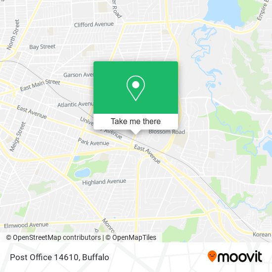 Mapa de Post Office 14610