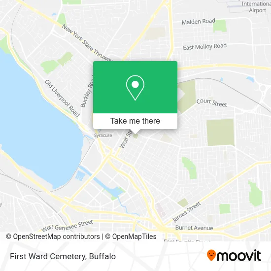 First Ward Cemetery map