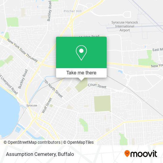 Assumption Cemetery map