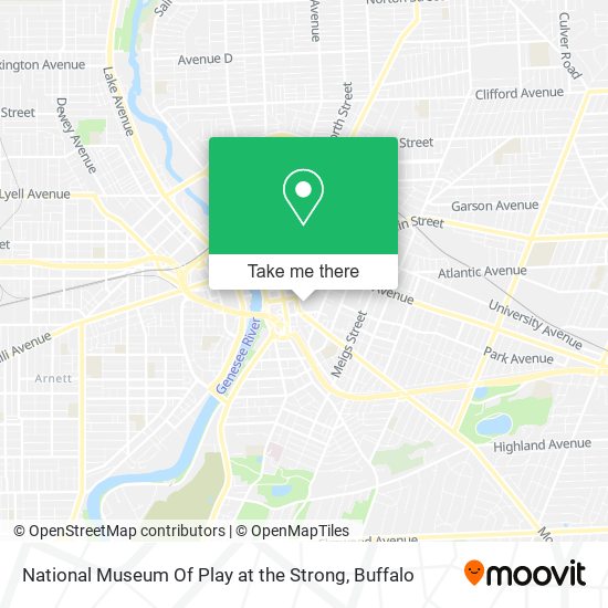 National Museum Of Play at the Strong map