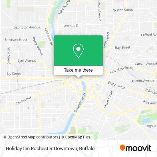 Holiday Inn Rochester Downtown map