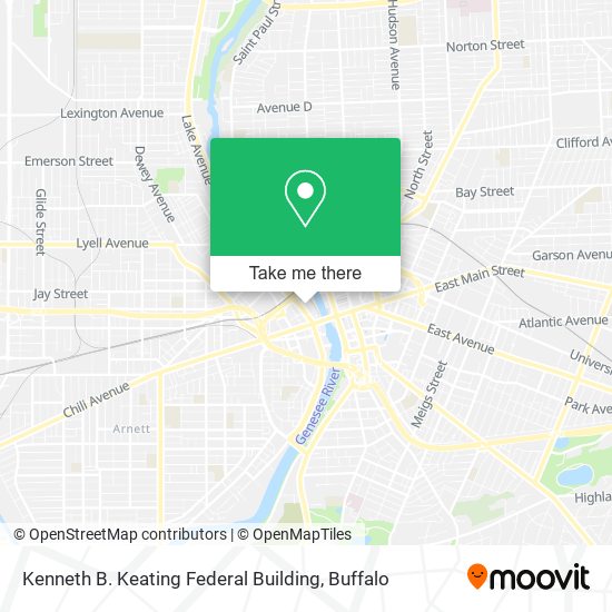 Kenneth B. Keating Federal Building map