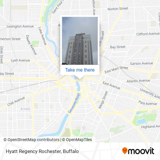 Mapa de Hyatt Regency Rochester