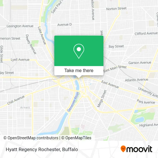 Hyatt Regency Rochester map