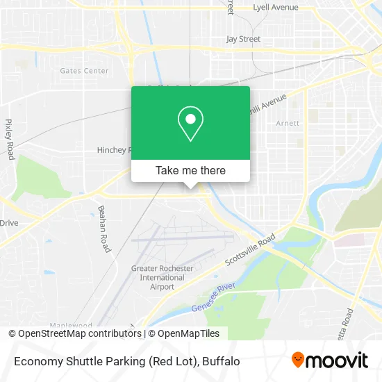 Economy Shuttle Parking (Red Lot) map