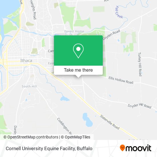 Cornell University Equine Facility map