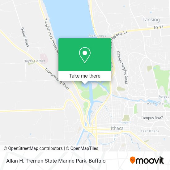Mapa de Allan H. Treman State Marine Park