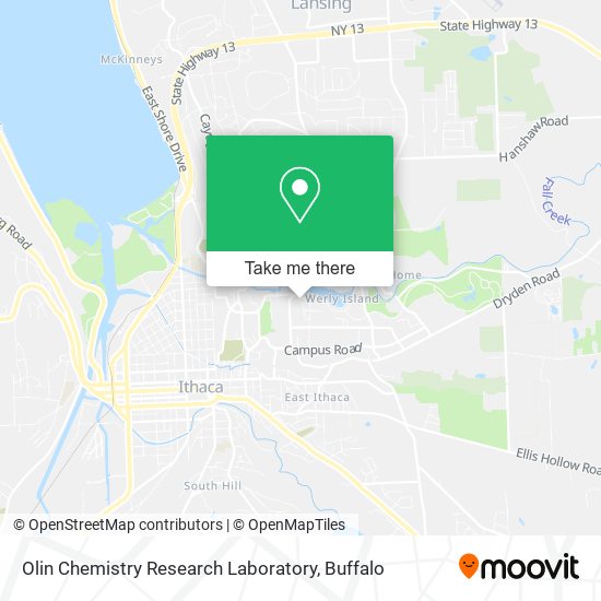 Olin Chemistry Research Laboratory map