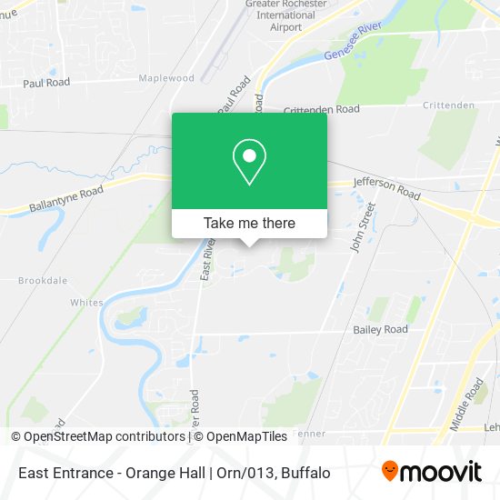 East Entrance - Orange Hall | Orn / 013 map