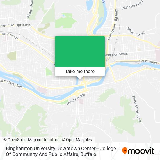 Binghamton University Downtown Center—College Of Community And Public Affairs map