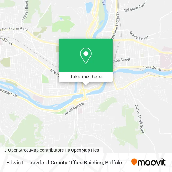 Mapa de Edwin L. Crawford County Office Building