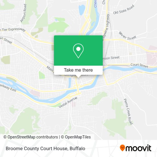 Broome County Court House map