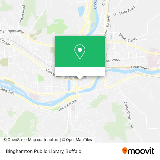 Binghamton Public Library map