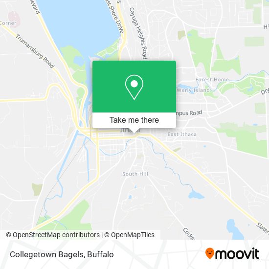 Mapa de Collegetown Bagels