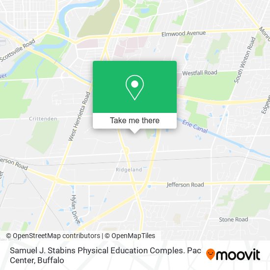 Samuel J. Stabins Physical Education Comples. Pac Center map