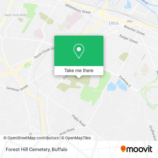 Forest Hill Cemetery map