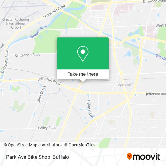 Mapa de Park Ave Bike Shop