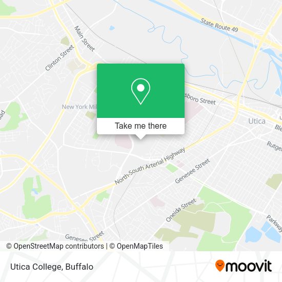 Mapa de Utica College
