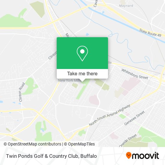 Twin Ponds Golf & Country Club map
