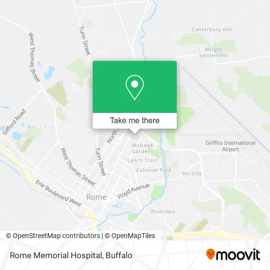 Rome Memorial Hospital map