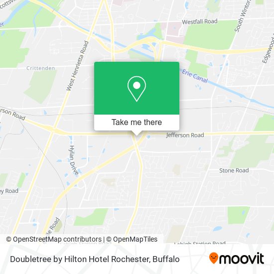Doubletree by Hilton Hotel Rochester map