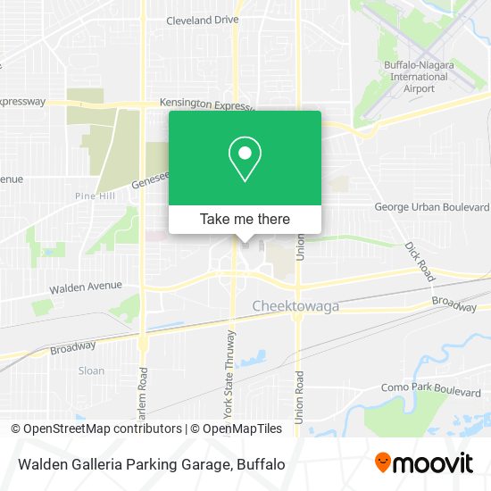 Mapa de Walden Galleria Parking Garage